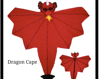 Fire Breathing Dragon Cosplay Cape - Crochet Pattern PDF