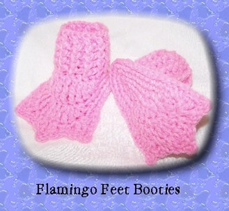 Silly Baby Feet Booties Aquatic Collection Crochet Pattern PDF INSTANT DOWNLOAD. image 3