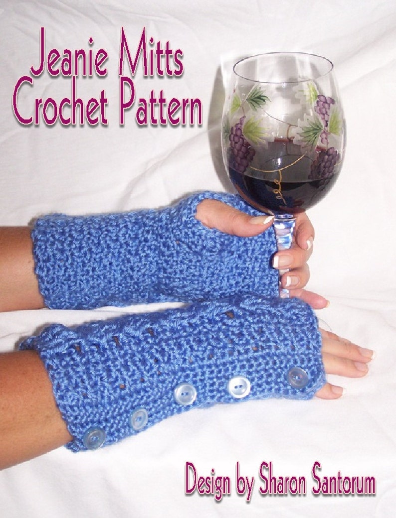 Jeanie Mitts Crochet Pattern