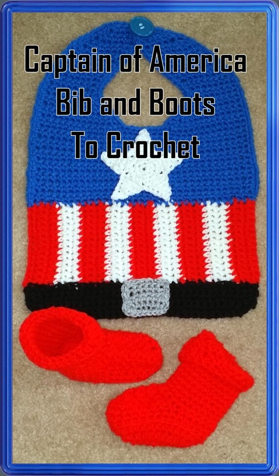 Little Man Bib and Bootie Crochet Pattern