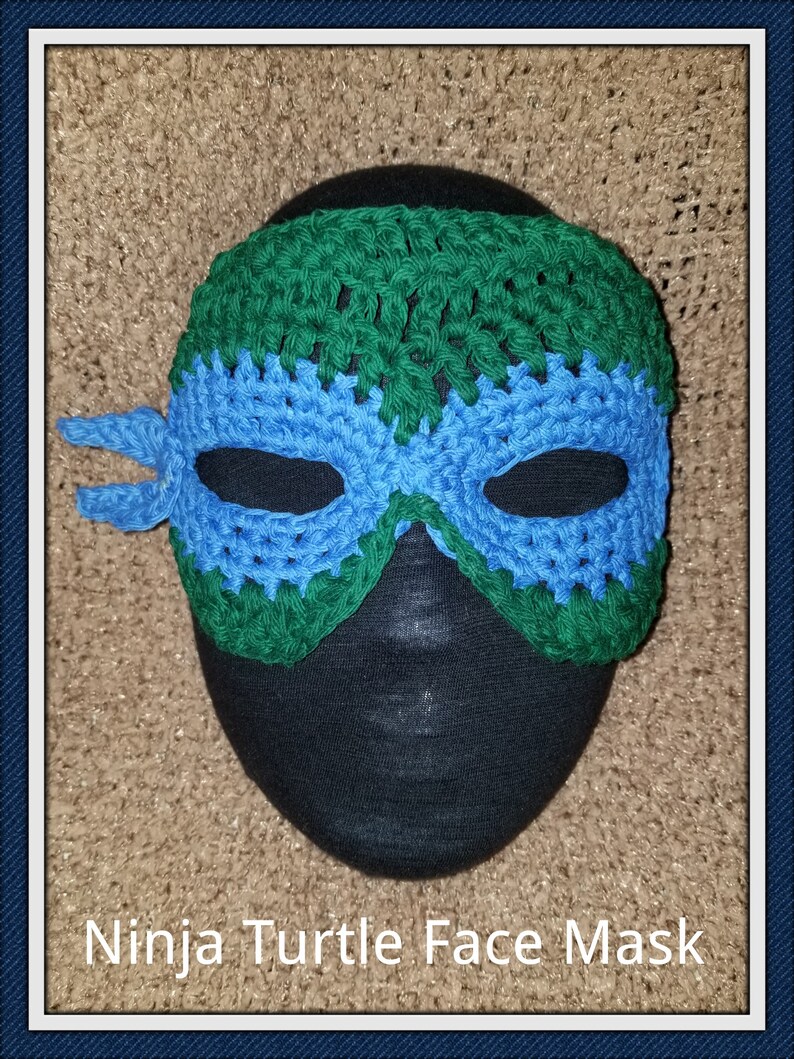 Ninja Turtle Costume Mask Pattern Etsy