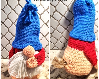 Whoops I Pooped Gnome Bag Keeper - PDF crochet pattern