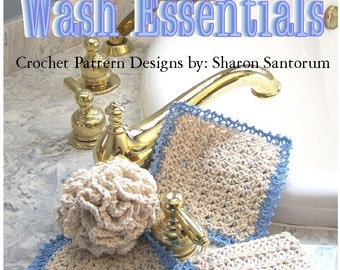 Spa Day Wash Essentials Crochet Pattern PDF - INSTANT DOWNLOAD.