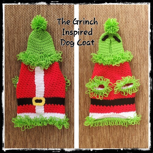 Grinch Inspired Max Dog Hood Crochet Pattern PDF Etsy