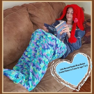Little Mermaid Hooded Wrap Blanket