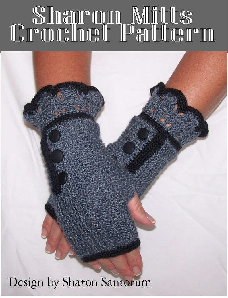 Jeanie Mitts Crochet Pattern