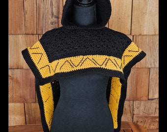 Unleash Your Inner Champion: Black Adam Inspired Cape Crocheting Pattern (Toddler Sizes)