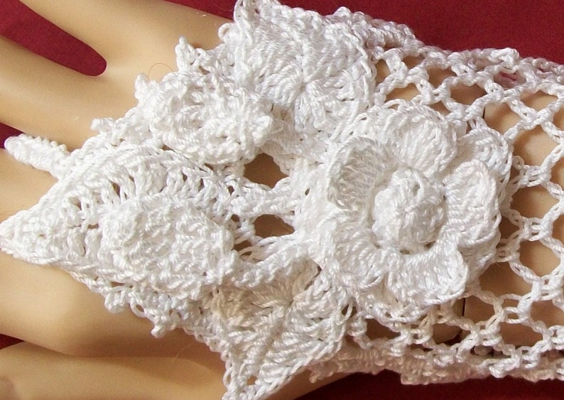 Brides Fingerless Glove Crochet Pattern PDF INSTANT DOWNLOAD image 5