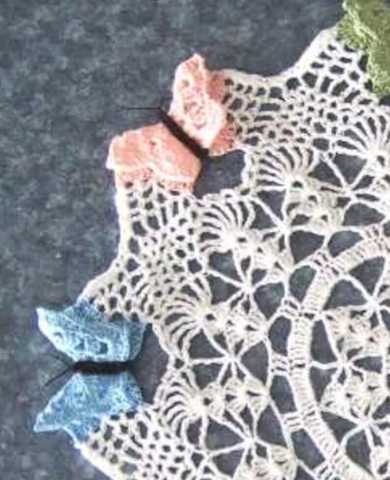 Butterfly Doily Crochet Pattern PDF - INSTANT DOWNLOAD. - Etsy