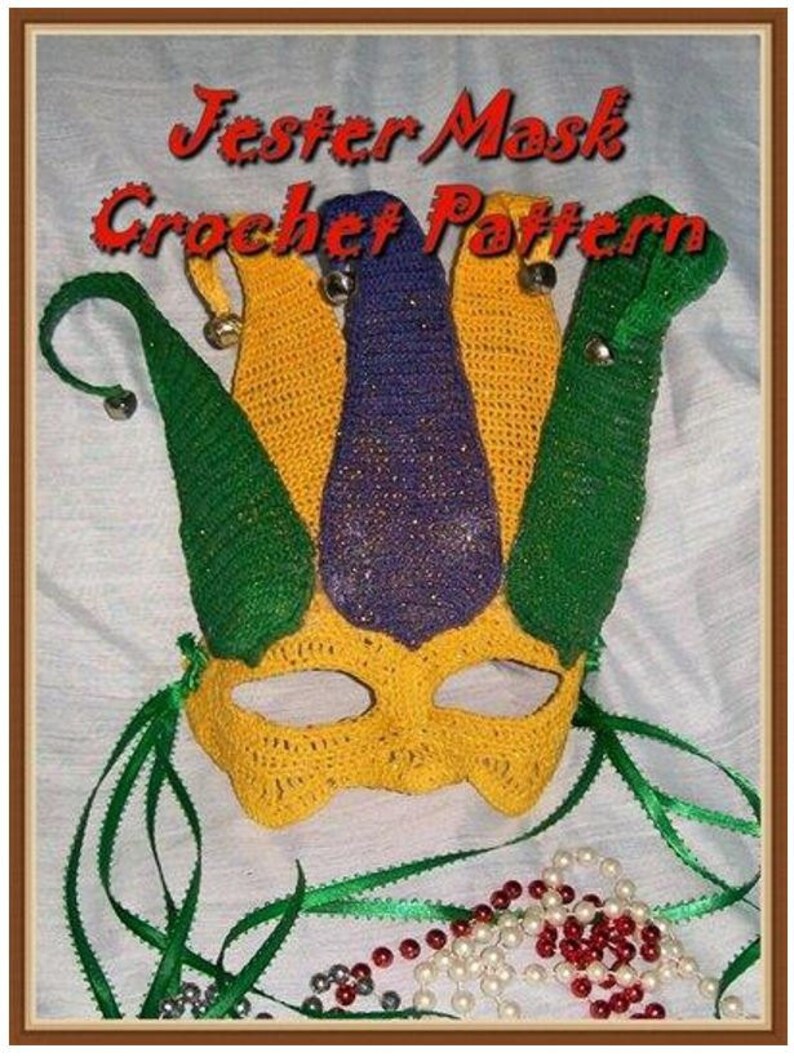 mardi gras crochet headband