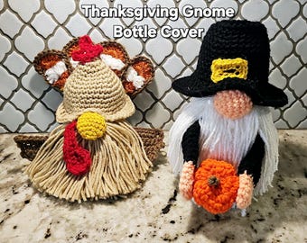 Crafting a Crochet Thanksgiving Gnome Duo: Pilgrim and Turkey