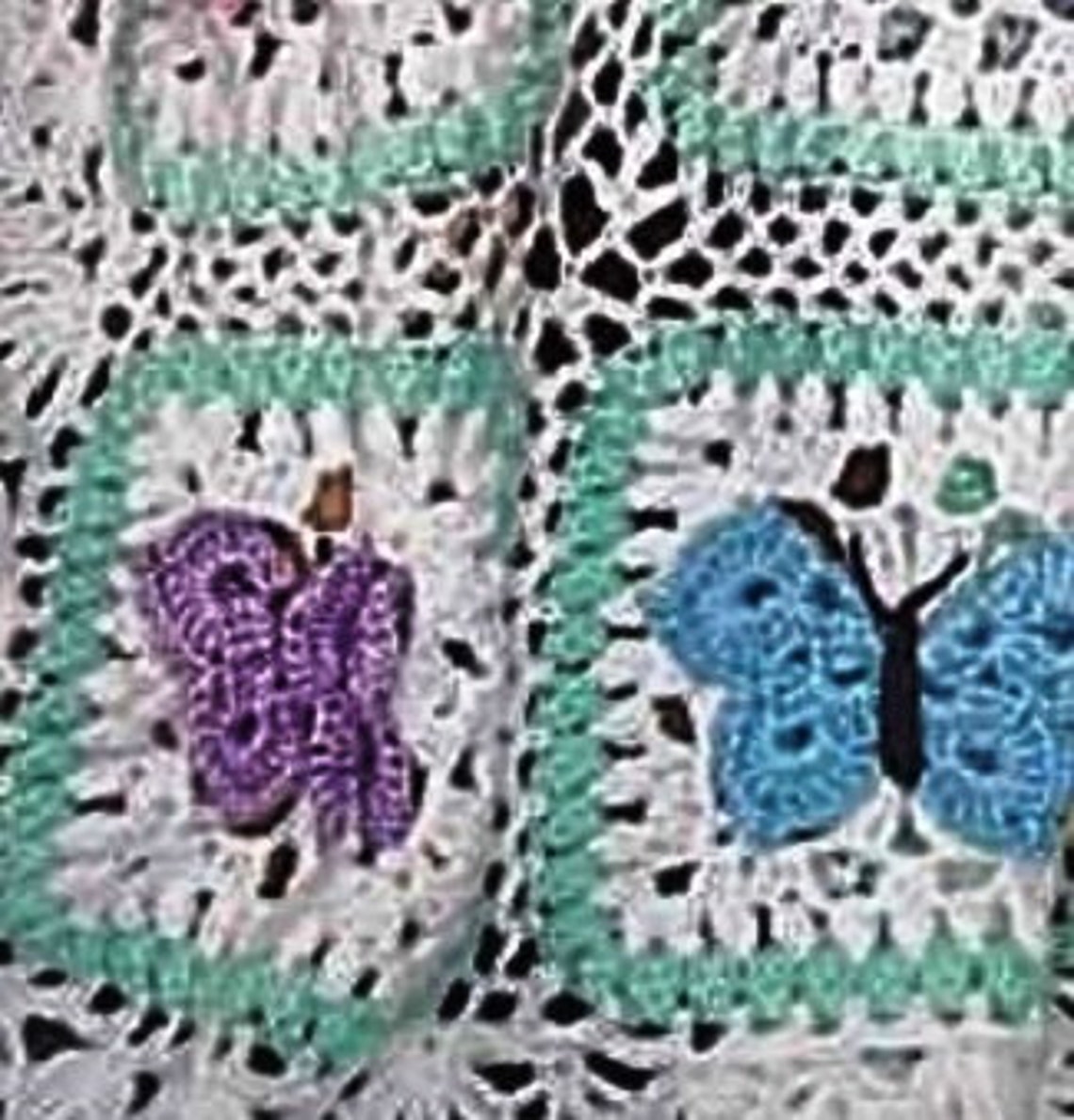 Butterfly Kisses Crochet Baby Afghan or Blanket Pattern PDF Etsy España
