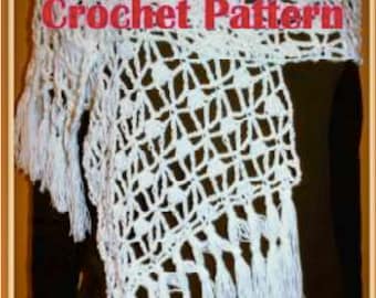Easy Lacy Shawl Crochet Pattern PDF - INSTANT DOWNLOAD
