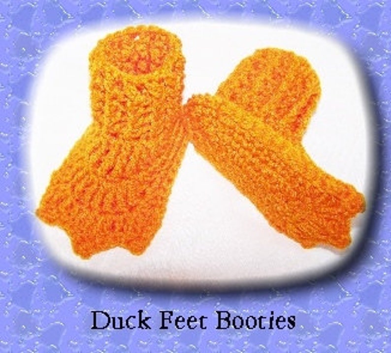 Silly Baby Feet Booties Aquatic Collection Crochet Pattern PDF INSTANT DOWNLOAD. image 2