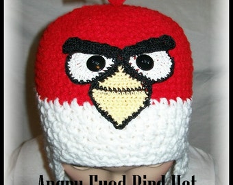 Angry Eyed Bird Hat Crochet Pattern