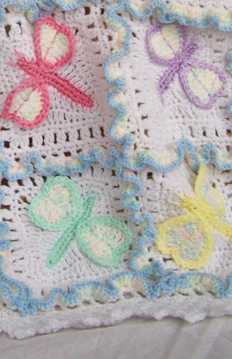 Dragonfly Dreams Crochet Baby Afghan or Blanket Pattern PDF INSTANT DOWNLOAD. image 3