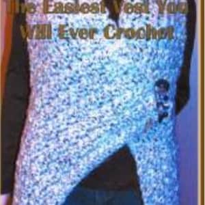 Thick and Chunky Vest Crochet Pattern PDF - INSTANT DOWNLOAD