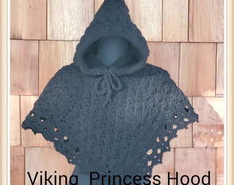 Princess Skjoldhelt Viking Hood- PDF crochet pattern