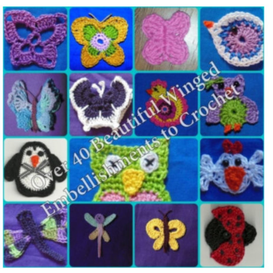 Winged Creature Patterns Over 50 Beautiful Winged Creature Embellishment Patterns - Etsy