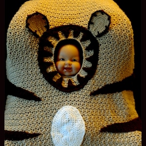 Put a Little Tiger in Your Tank  Car Seat Canopy  Crochet Pattern Instant Download PDF