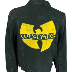 Wu Tang Clan Jean Jacket Reworked, Upcycled Rap, Hip Hop Jacket - Main Image