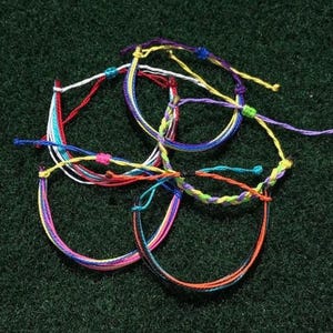 wax string adjustable bracelets