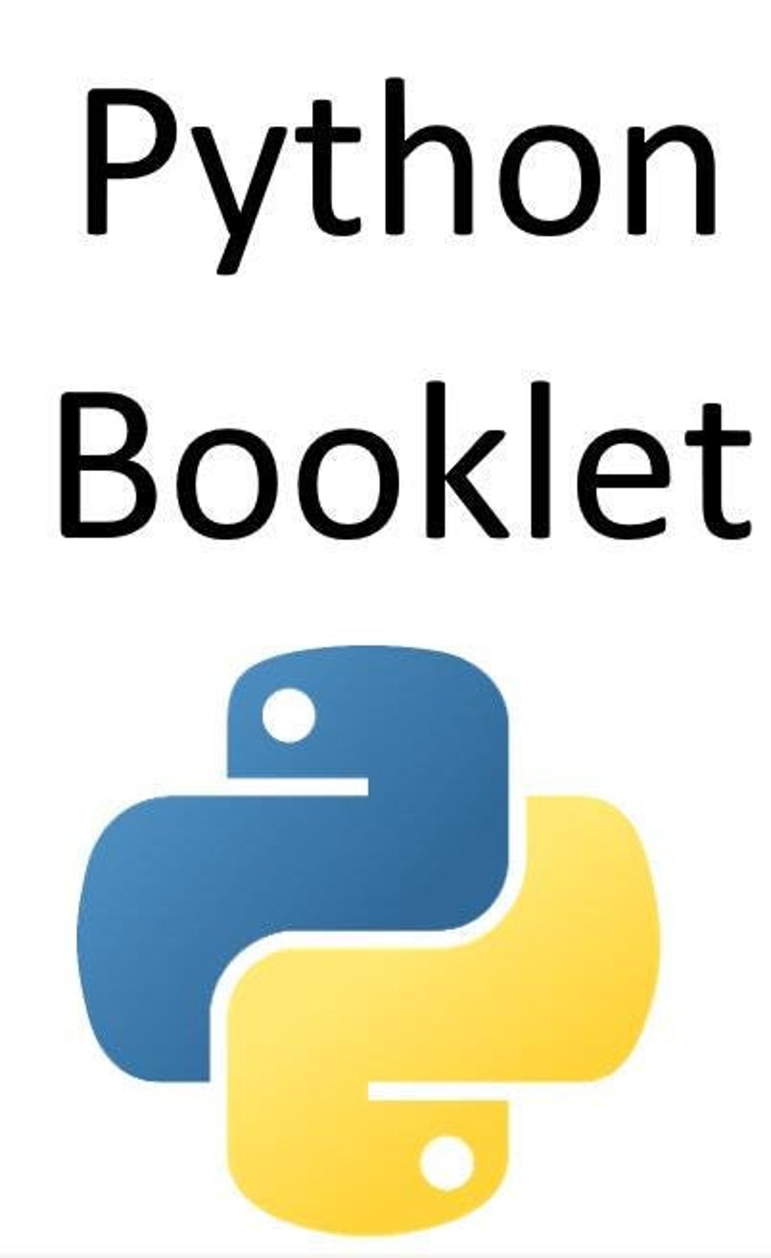 Python Programming Booklet - Etsy
