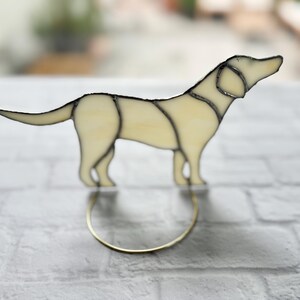 Labrador Stained Glass Ornament: Dog Window & Desk Decor image 4