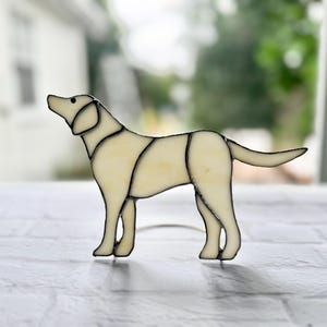Labrador Stained Glass Ornament: Dog Window & Desk Decor image 5