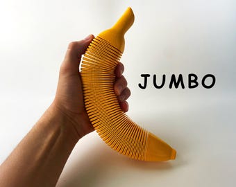 JUMBO Flexi Banana Fidget Toy for Pretend Tactile STEM Play