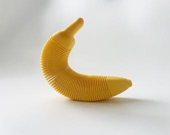 Yellow Flexi Banana Fidget Toy for Pretend Tactile STEM Play