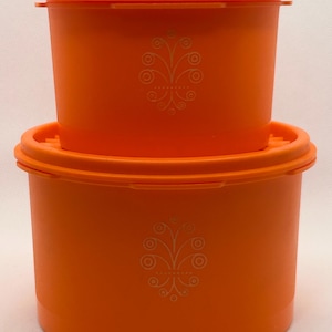 2x Tupperware Servaliers Harvest Orange 1298-19 i 1297-19