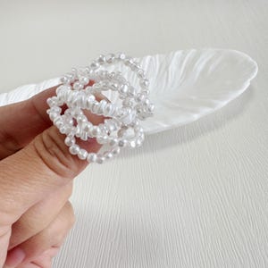 Handvävd justerbar ring med makramé och pärlor - Boho Chic flerfärgad flätad stapelbar ring | DZSP-224