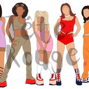 SPICE GIRLS - Digital Download Print Poster