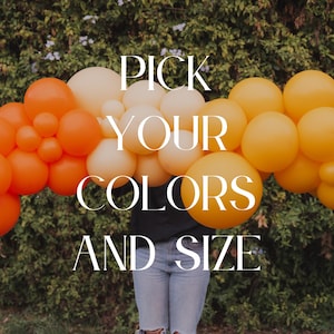 Kit arco di palloncini personalizzato / scegli il colore e la dimensione / decorazioni per feste, spose, neonati, matrimonio, eventi speciali, compleanni, anniversari, fidanzamenti