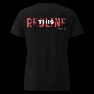 Red Line This – ユニセックスフィットTシャツ | 反人種差別シャツ | 黒人歴史グラフィックTシャツ