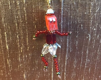 Electropunk Android Charm Necklace