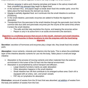 May include: Diagram explaining the process of digestion in the human body. The diagram shows the steps of digestion, starting with the mouth and ending with the small intestine. The diagram also includes information about the role of enzymes and hormones in digestion.