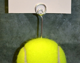 Tennis Ball Escort Card Holder - Business Card/Photo Holder