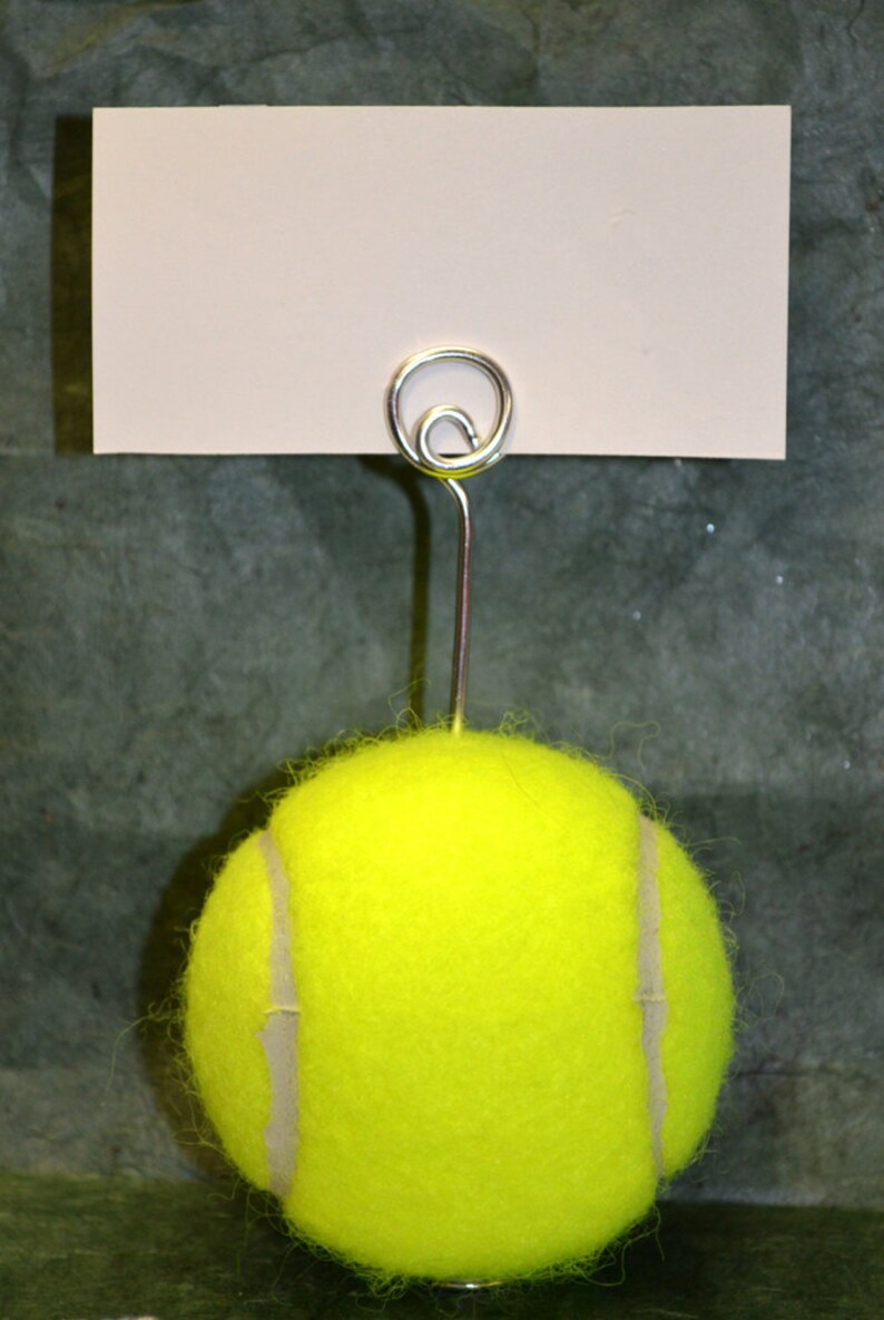 Tennis Ball Escort Card Holder Business Card/photo Holder Etsy