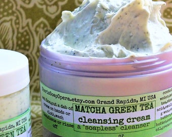 Matcha Green Tea Facial Cleanser- Soapless Alternative-Great for "Problem Skin”