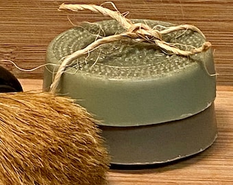 Natural Shave Soap Set-Solid Shaving Cream-Great For Carry-On Travel-Unisex-a Clean- ZERO Waste Product