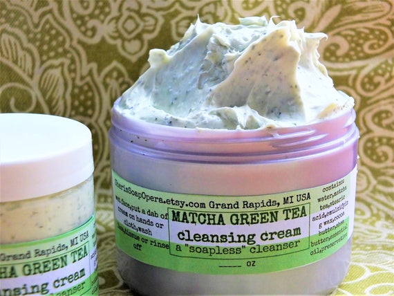 Matcha Green Tea Facial Cleanser- Soapless Alternative-Great for "Problem Skin”
