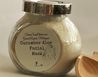 Cucumber Aloe Facial Mask- Naturally Gentle for all Skin Types
