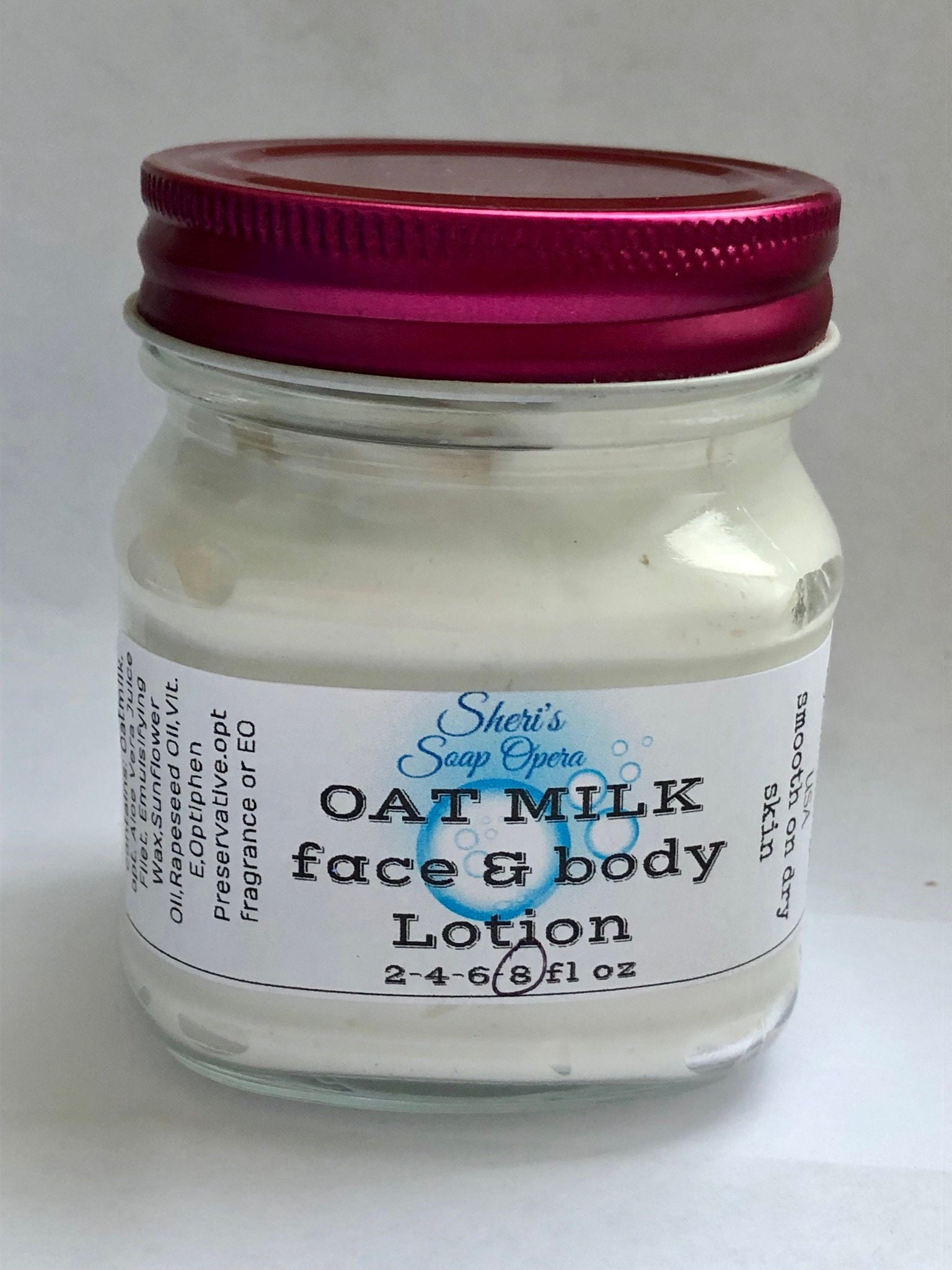 Soothing Oat Milk Cream for Face and BodyHandcrafted from Etsy