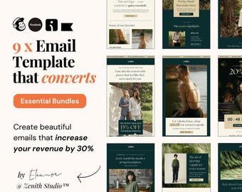 Email Marketing Templates Bundle Klaviyo Email Mailchimp Newsletter Flodesk Designs Omnisend Marketing Editable Canva Clothing Boutique