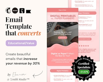 Mailchimp E-Mail-Vorlagen Pink Omnisend Newsletter-E-Mail Klaviyo E-Mail-Business