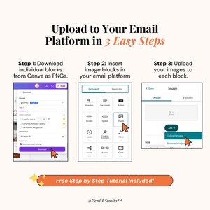 Retro-futuristic email marketing templates for Flodesk, Omnisend, Mailchimp, and Klaviyo, featuring editable Canva layouts and vibrant designs for boutique owners