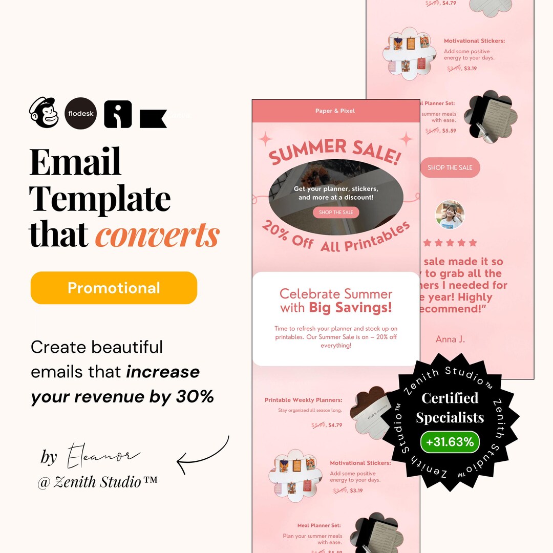 Omnisend Email Marketing Templates Mailchimp Newsletter Small Business
