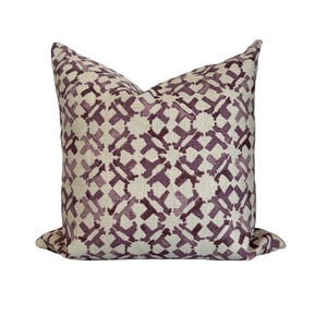 Peter Dunham Orcha- Pasha Designer Pillow| 20in | High-End Throw Pillow | Custom Handmade | Sister & Sewn